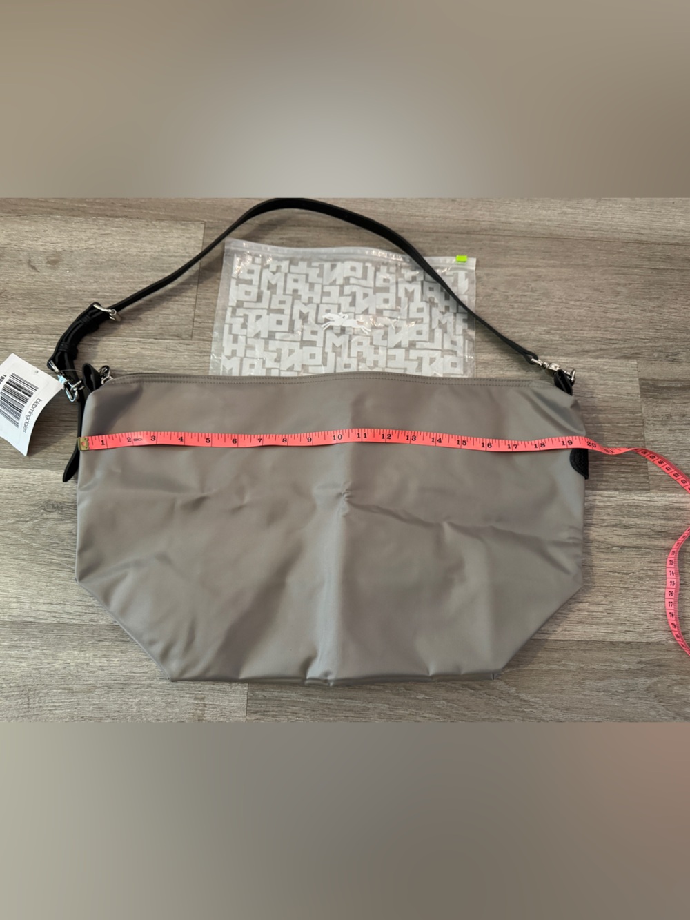 Longchamp Le Slouch Canvas Hobo Bag In Turtledove - Picture 2 of 8